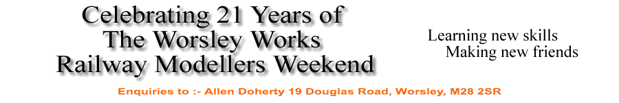 Worsley Works Railway Modellers Weekend